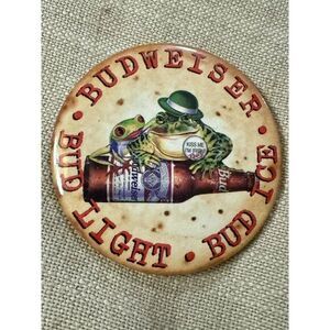 Vintage Kiss Me I'm Irish Really!   Budweiser Frogs Bud Light Bud Ice Button Pin